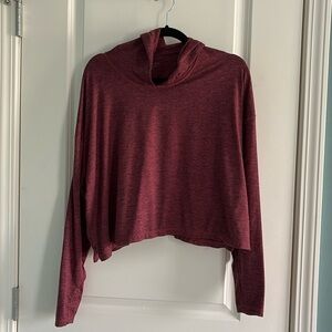 Athleta Uptempo Short Hoodie in Maple Red Size M